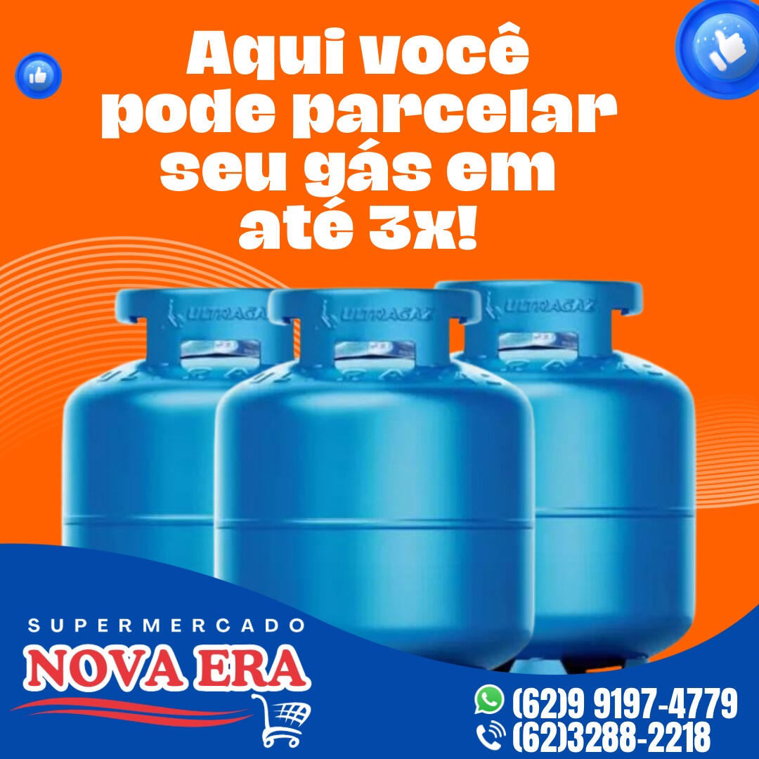 Sua melhor opção na hora de comprar seu gás Parcelamos no cartão de crédito para facilitar seu pagamento
